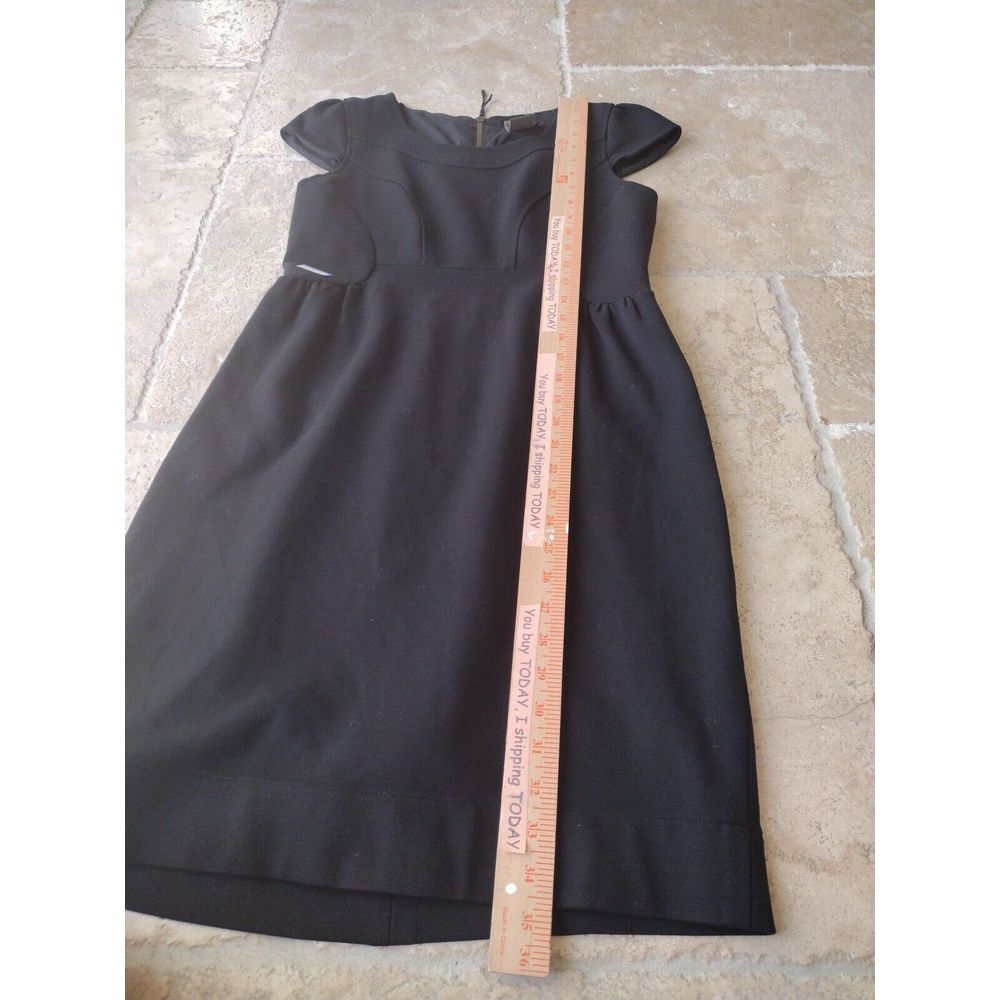 Taylor Dress Women 4 Black Cap Sleeve Lined Office Career Party Fit and Flare - Picture 8 of 8
